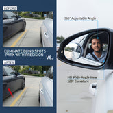 4-Piece Blind Spot Mirror Set – 360° Adjustable HD Car Side Mirrors for Safer Driving