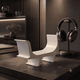 2-in-1 Gaming Controller Stand & Headphone Holder – Desktop Gaming Organizer for PS5 Xbox PC