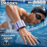 2PCS Adjustable Weighted Wrist & Ankle Bands – Invisible Non-Slip Strength Training Weights