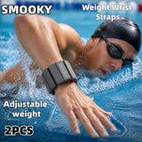 2PCS Adjustable Weighted Wrist & Ankle Bands – Invisible Non-Slip Strength Training Weights