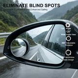 4-Piece Blind Spot Mirror Set – 360° Adjustable HD Car Side Mirrors for Safer Driving