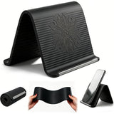 Foldable Flexible Phone Tablet Laptop Stand – Adjustable Silicone & Aluminium Support Holder