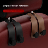 Universal 2-Hook Car Seat Back Organizer – Hidden Double Hook Storage Holder