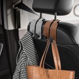 Universal 2-Hook Car Seat Back Organizer – Hidden Double Hook Storage Holder