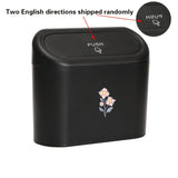 Pink Floral Car Trash Bin & Storage Box – Hanging Covered Car Organiser