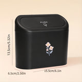 Pink Floral Car Trash Bin & Storage Box – Hanging Covered Car Organiser