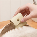 Portable Jewelry Organizer Roll – Foldable Travel Jewelry Storage Bag with 4 Compartments