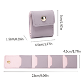 Portable Jewelry Organizer Roll – Foldable Travel Jewelry Storage Bag with 4 Compartments