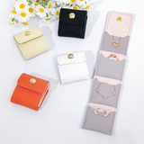 Portable Jewelry Organizer Roll – Foldable Travel Jewelry Storage Bag with 4 Compartments