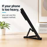 Portable Phone Stand Keychain – Mini Spring Hook Cell Phone Holder for iPhone & Smartphones
