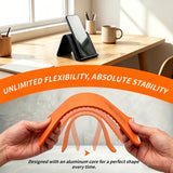 Foldable Flexible Phone Tablet Laptop Stand – Adjustable Silicone & Aluminium Support Holder