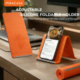 Foldable Flexible Phone Tablet Laptop Stand – Adjustable Silicone & Aluminium Support Holder