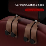 Universal 2-Hook Car Seat Back Organizer – Hidden Double Hook Storage Holder